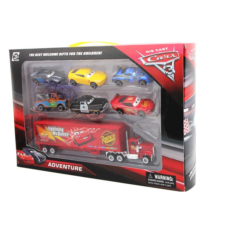 [BNB's Corner] Bộ xe tải Mcqueen và 6 xe nhân vật Cars 3 | BigBuy360 - bigbuy360.vn