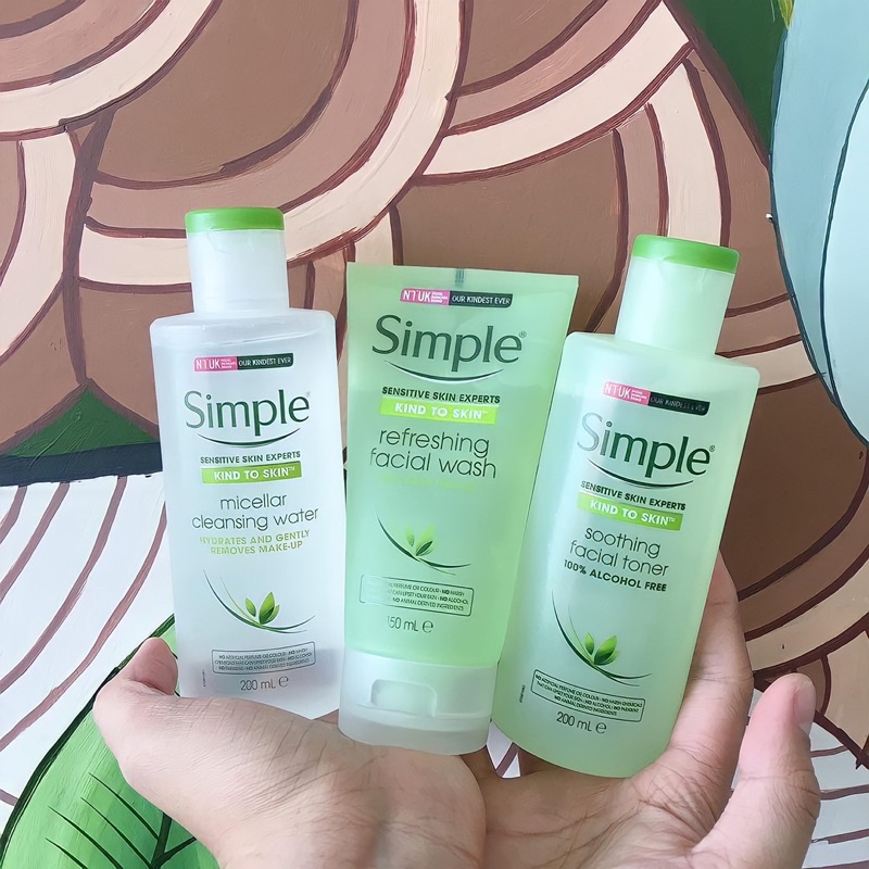 COMBO SIMPLE HOT - Bộ 3 Nước Tẩy Trang, Sữa Rửa Mặt, Toner Simple - Nhà Sâu Shop | BigBuy360 - bigbuy360.vn