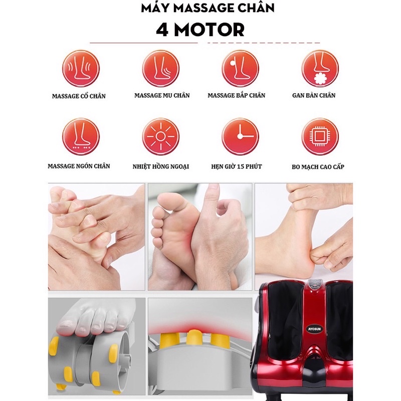Máy massage chân cao cấp Ayosun korea