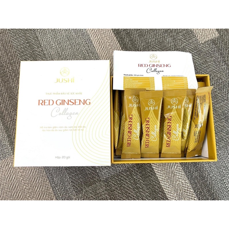 TRÀ NÁM HỒNG SÂM JUSHI - Đánh bay vết nám - Dưỡng da trắng hồng