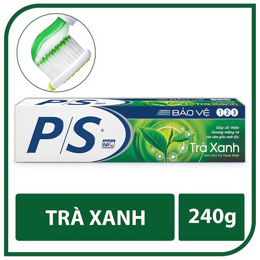 KEM ĐÁNH RĂNG PS TRÀ XANH 240G