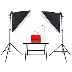 [Hoả tốc] Bộ đèn studio chụp ảnh, quay phim, Livestream chuyên nghiệp cao 2m softbox 50x70cm