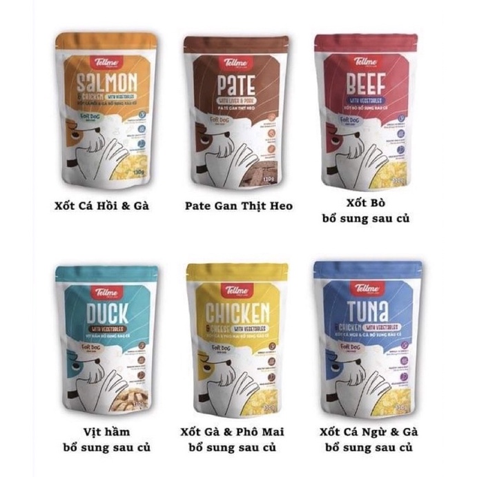 Sốt TellMe thơm ngon bổ dưỡng cho chó mọi lứa tuổi