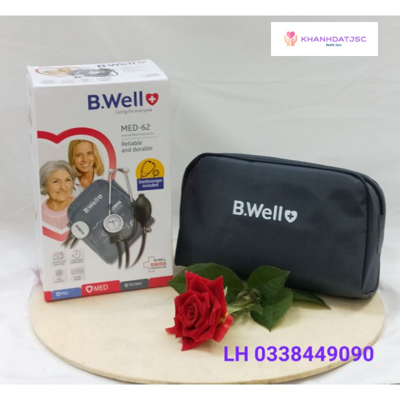 Bộ đo huyết áp cơ hãng Bwell Swiss Med - 62 ( bảo hành 2 năm)