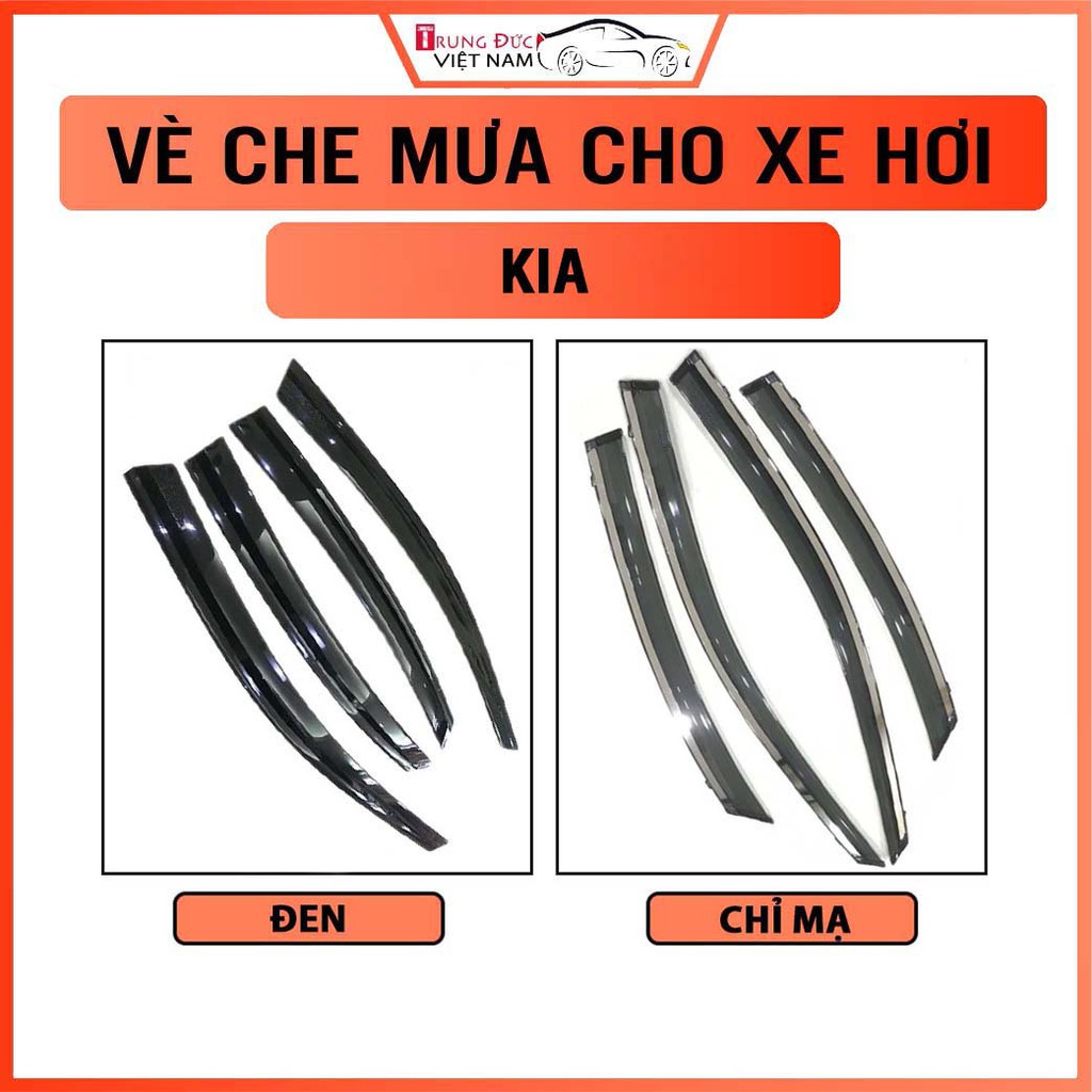 Bộ vè che mưa cho dòng xe KIA, chất liệu nhựa ABS cao cấp giúp che nắng, tránh nóng, giảm nhiệt - Trung Đức VN