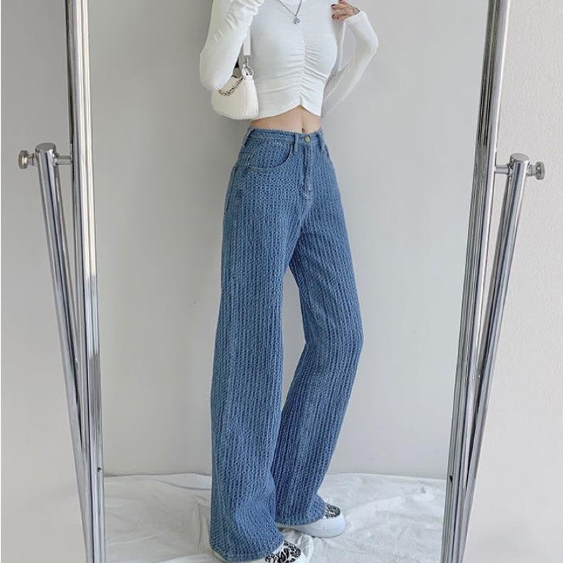 NEW ARRIVALS FREESHIP- QUẦN JEAN DEMIN DÁNG SUÔNG HOẠ TIẾT SIÊU CHẤT