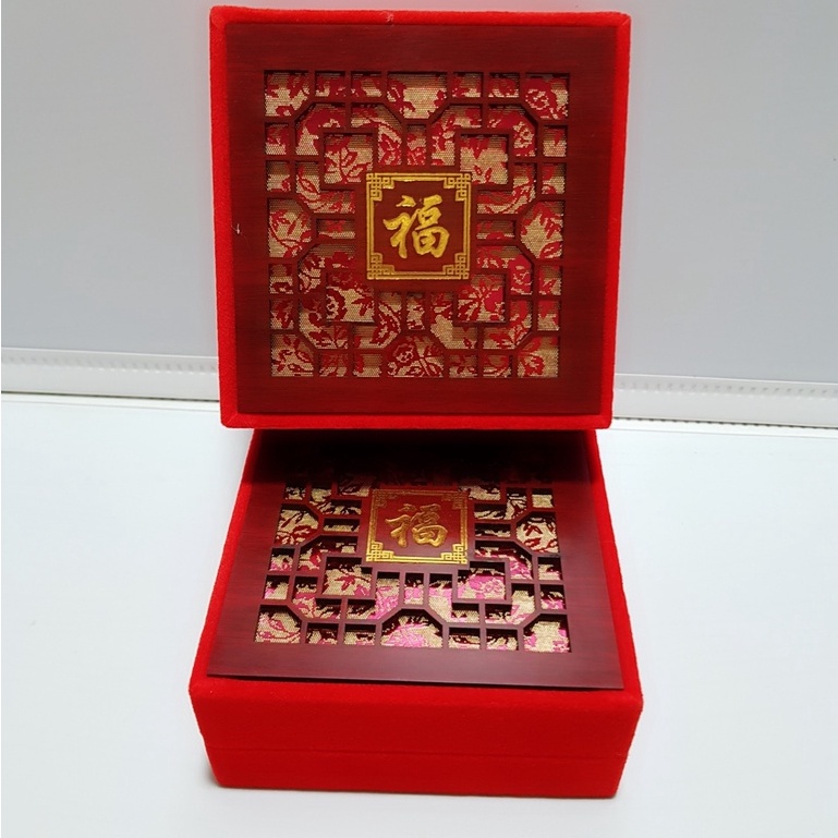 Hộp Gỗ nhung đỏ cao cấp