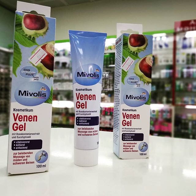 Gel giãn tĩnh mạch Venen Gel Das Gesunde Plus Mivolis 100ml, hàng Đức
