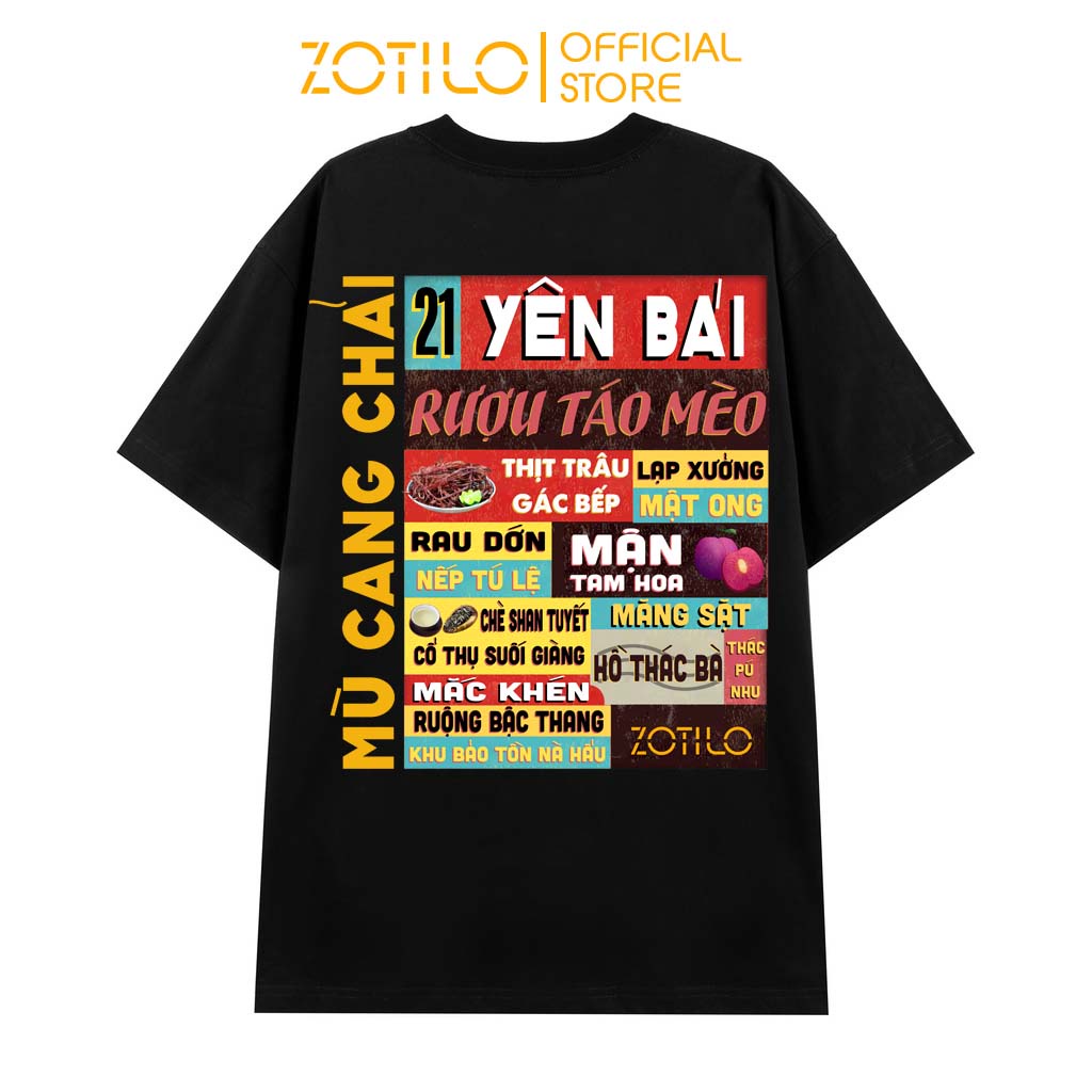 [Mã BMLT35 giảm đến 35K đơn 99K] Áo thun form rộng ZOTILO YÊN BÁI tay lỡ - Unisex