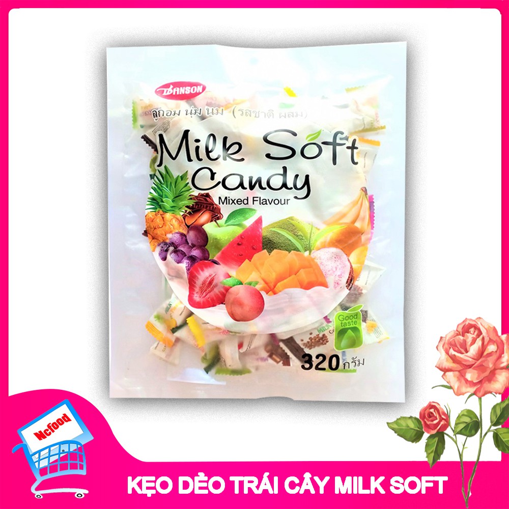 Combo 4 Kẹo dẻo Thái Lan Milk Soft Candy 320 gam