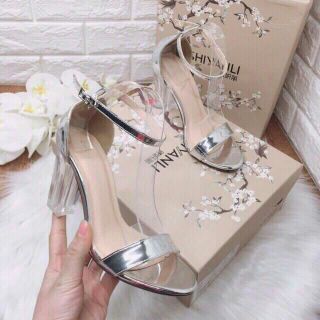 Sandal cao gót đế vuông 9 phân