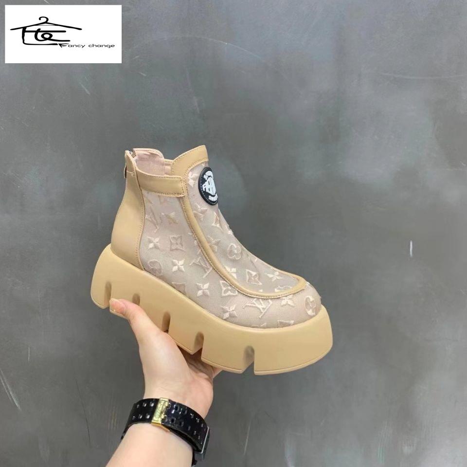 Giày Bốt Martin Đế Dày Phối Lưới Thoáng Khí Thời Trang Mùa Hè Hàng Mới Dành Cho Bé Gái 2022