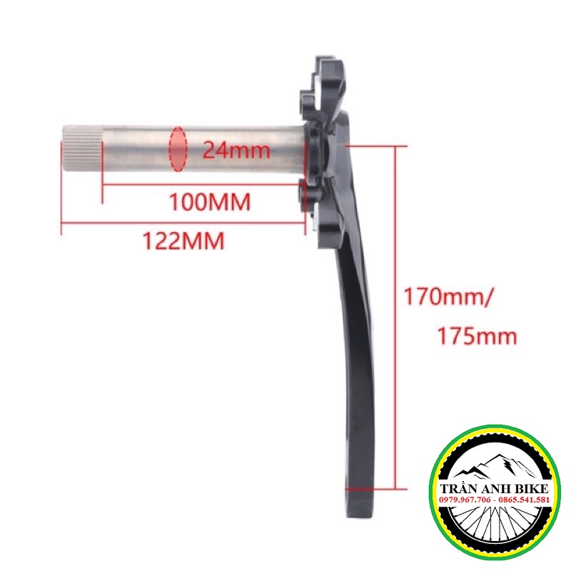 Đùi đĩa  rỗng xe đạp MTB RACEWORK XT