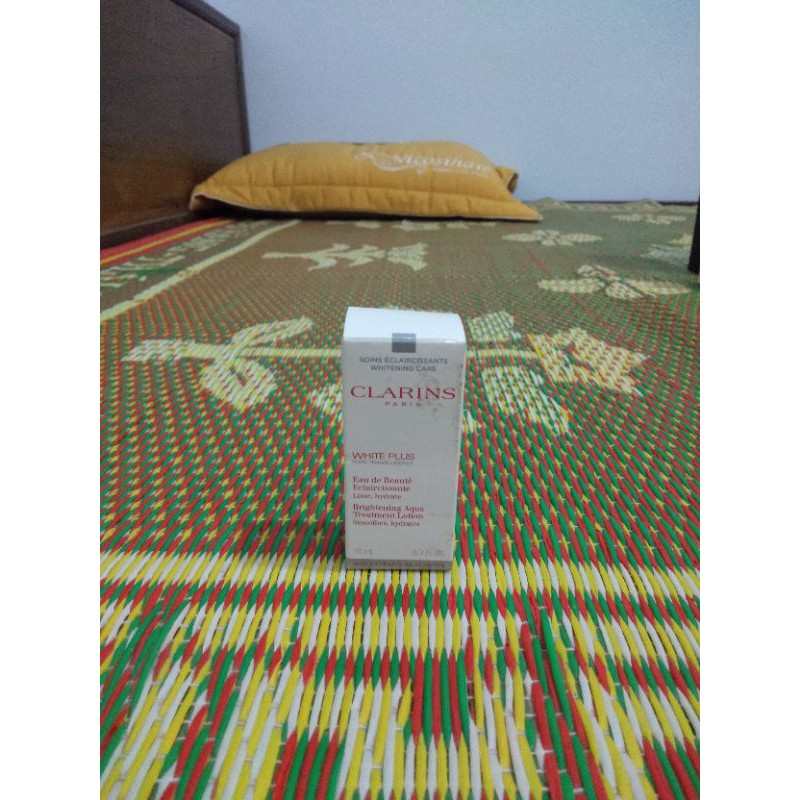 Nước hoa hồng dưỡng ẩm, làm sáng da Clarins White Plus Pure Translucency Brightening Aqua Treatment Lotion 10ml
