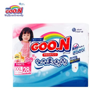 Tã quần Goon nội đia bé gái  size XXL28 miếng hàng chính hãng 