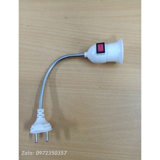 Đuôi đèn E27 xoáy lò xo 360 độ