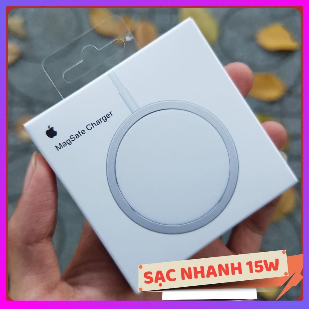 Đế Sạc Không Dây Apple MagSafe 15W Cho iPhone 12 Và Các Dòng Máy Hỗ Trợ Sạc Không Dây Chuẩn Qi