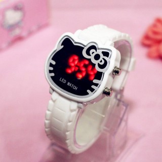 Đồng hồ điện tử mặt hình Hello Kitty cho bé
