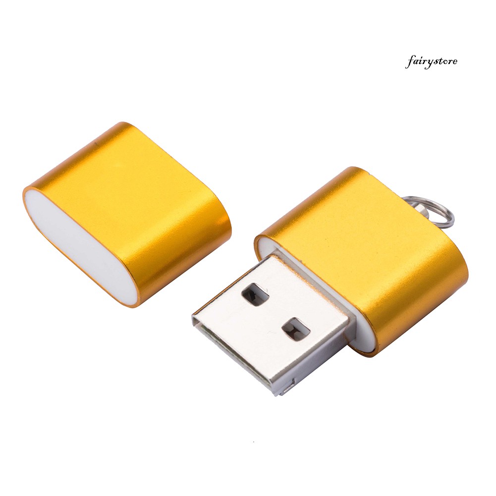 Đầu Đọc Thẻ Nhớ Usb 2.0 Tf Bằng Hợp Kim Nhôm