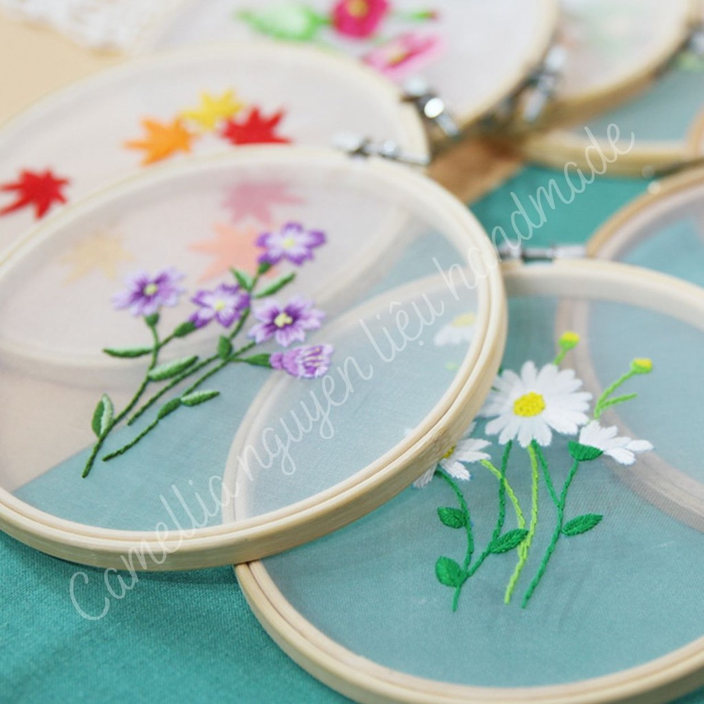 Vải Organza Thêu Tay Cao Cấp