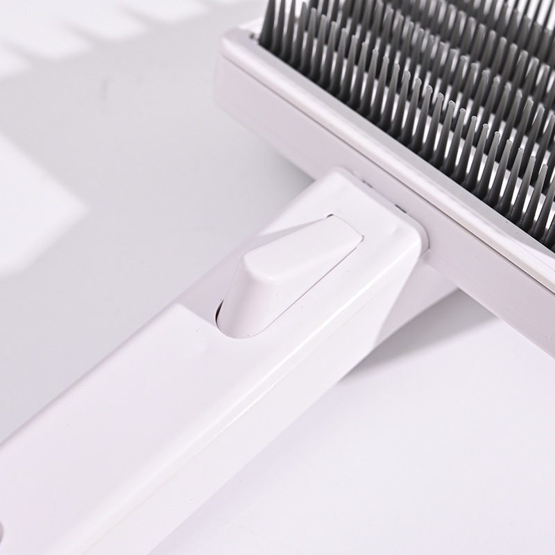 Wyoming060 Bàn chải cạo lông cho chó Bền ABS Di động Tay cầm thoải mái Mát xa cơ thể Loại bỏ xù mèo Pet