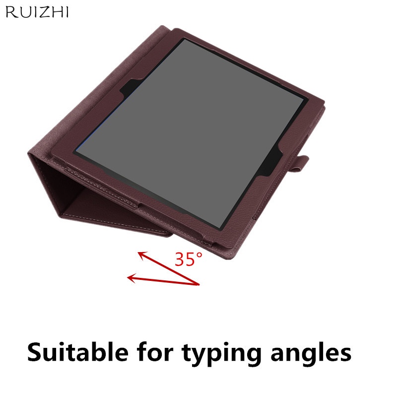 Vỏ máy tính bảng da PU đế Litchi thông minh cho Lenovo Tab 2 A10-70 A10 70 10.1
