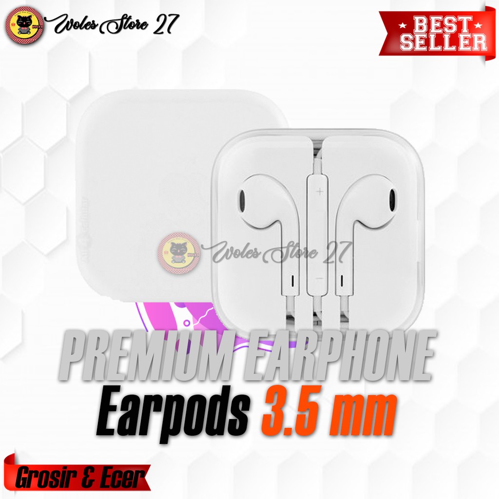 Tai Nghe Nhét Tai 3.5 mm Cho Apple Iphone Ipod Ipad Android Premium