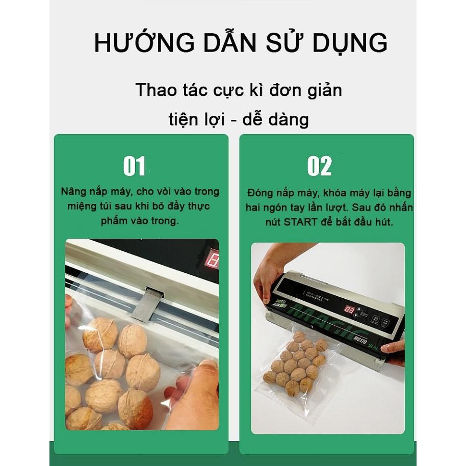 Máy hút chân không công nghiệp Magic MS170, dòng không kén túi - Bảo hành 24 tháng