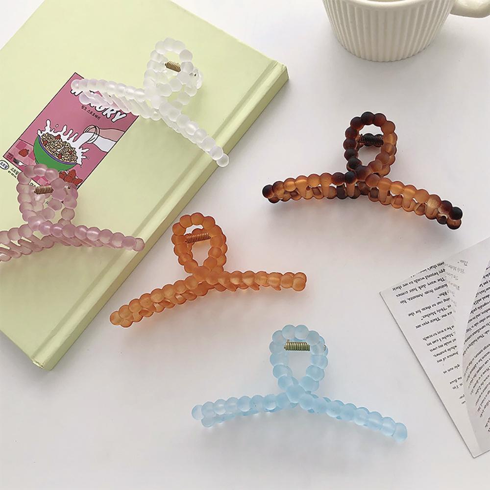 Kẹp Tóc Càng Cua Bằng Acrylic Lấp Lánh Thời Trang Đơn Giản Cỡ Lớn