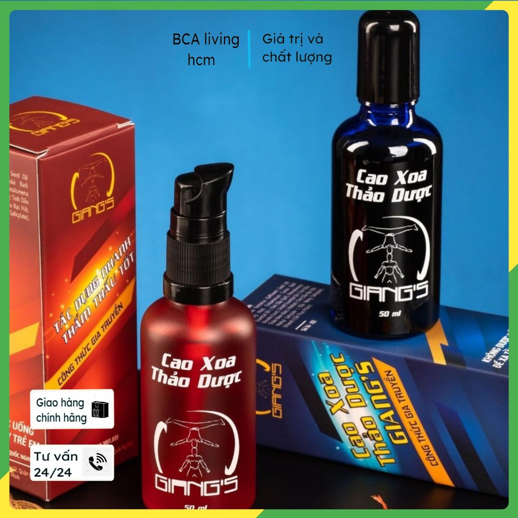 Giangs cao xoa bóp thảo dược giảm đau nhức mỏi cổ vai gáy cao xoa thẩm thấu nhanh giangs gia truyền Quốc Cơ Quốc Nghiệp