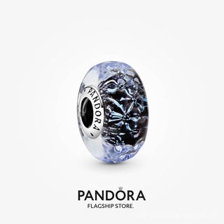 Pandora Gợn Sóng Màu Xanh Đậm Murano Quyến Rũ Đại Dương
