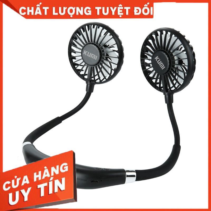 Quạt mini sạc qua USB hiệu KUMI treo cổ dùng khi chơi thể thao