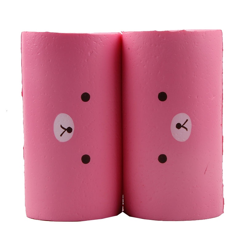 Squishy Lớn JUMBO Hình bánh gấu trúc kem cuộn Đồ Chơi Xốp Giảm Stress Hình mềm mịn dễ Thương đàn hồi Cho Bé