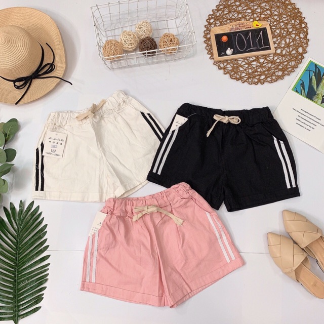 Short viền 2 sọc, có dây rút eo