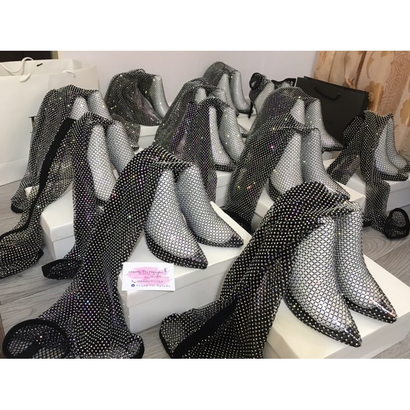 boot lưới đá hàng cao cấp gót 10p (video ảnh thật) | BigBuy360 - bigbuy360.vn