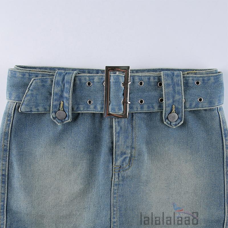 Chân Váy Bút Chì Denim Lưng Vừa Phối Thắt Lưng Laa8-Ys Cho Nữ | BigBuy360 - bigbuy360.vn