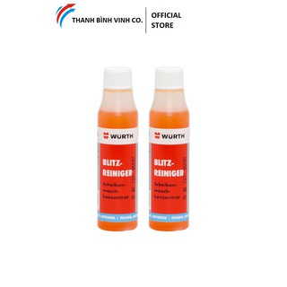 Bộ 2 Chai Nước Rửa Nhanh Kính Lái Wurth (Rapid Windscreen Cleaner W-2333) 32ml/ chai