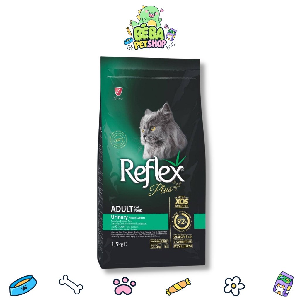 Hạt cho mèo Reflex Plus Urinary hỗ trợ bệnh tiết niệu ở mèo trưởng thành vị gà gói 1.5kg | Bé Ba Petshop