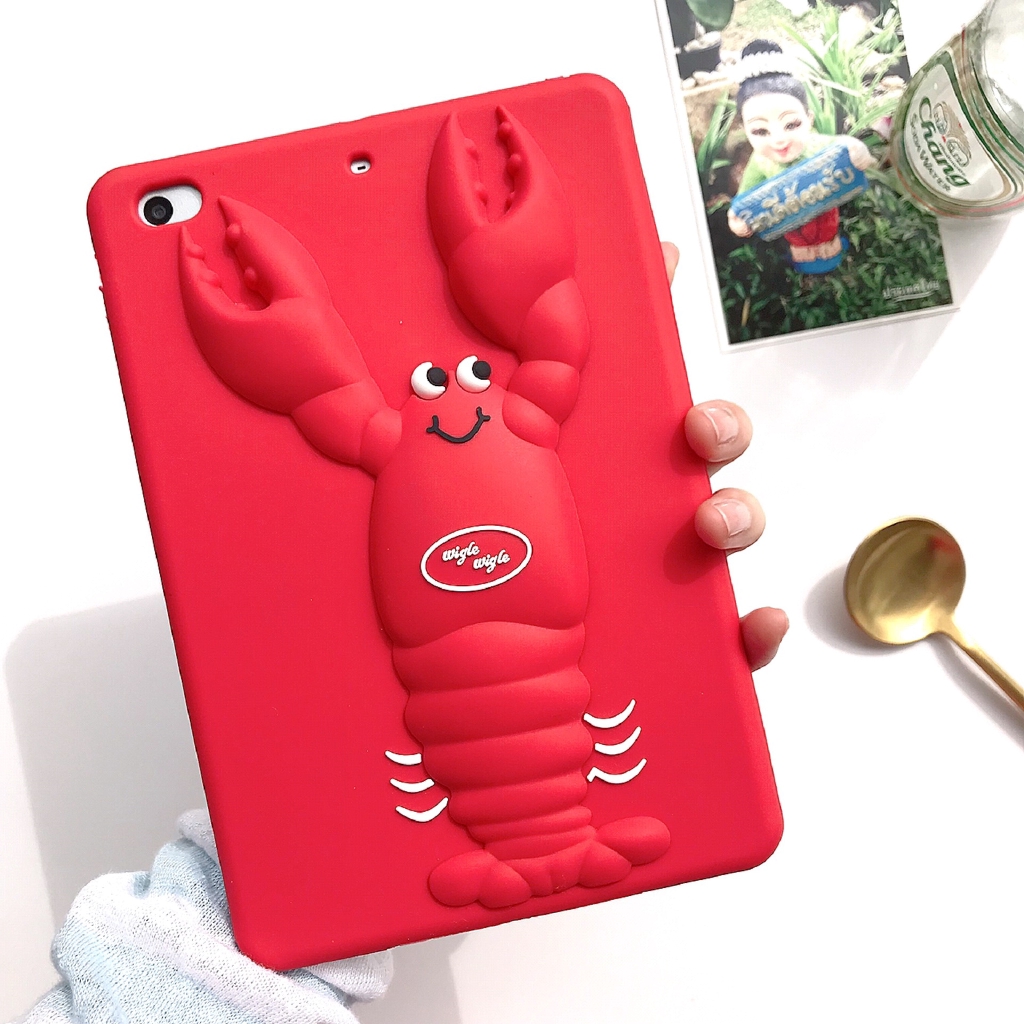 Ốp máy tính bảng bằng silicone ngộ nghĩnh cho iPad Mini 4 3 2 1/iPad 2 3 4 5 6/Air 1/Air 2/iPad Pro 9.7/ ipad 2017/2018 | BigBuy360 - bigbuy360.vn