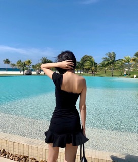 ĐẦM ĐEN BODY ĐUÔI CÁ MỘT VAI
