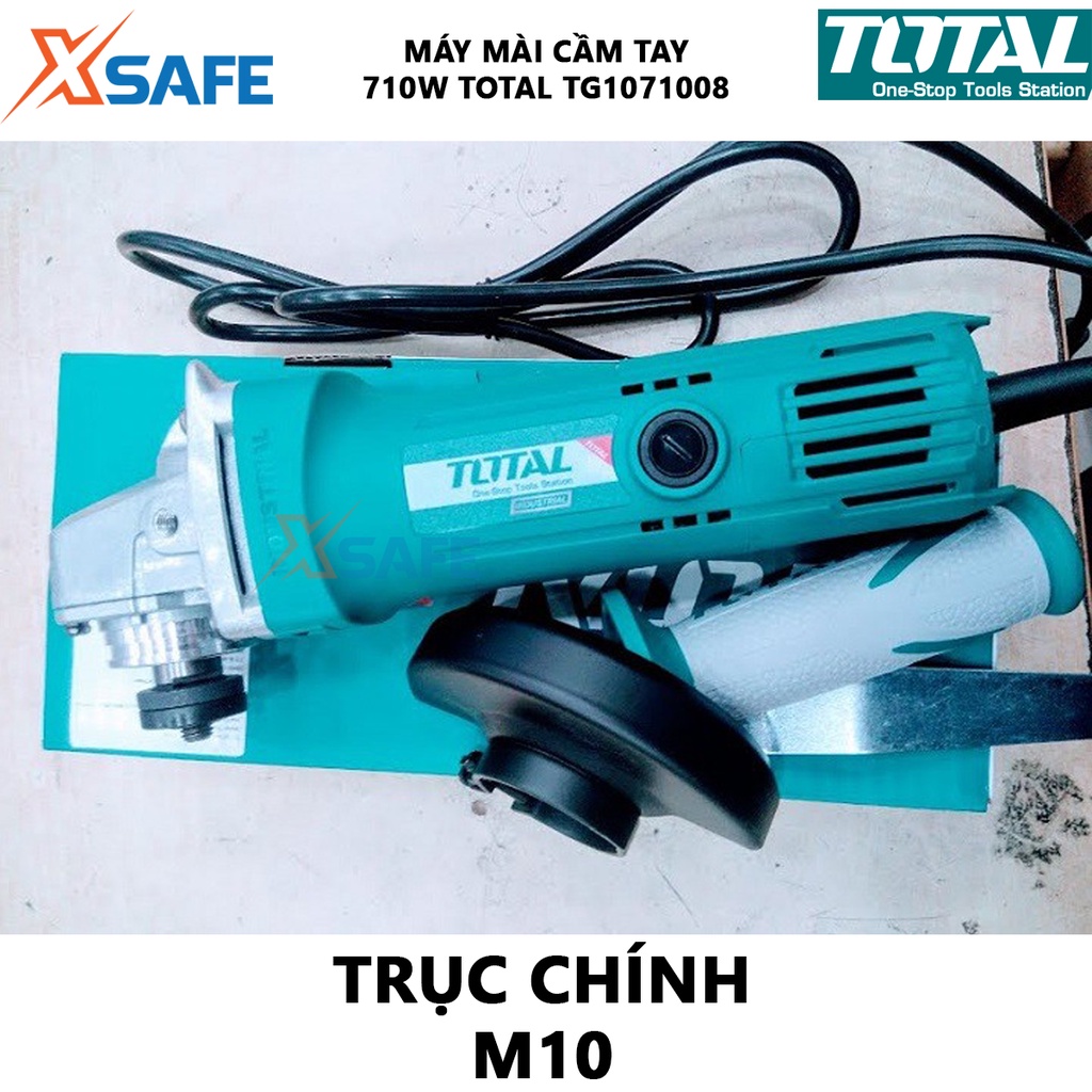 Máy mài góc TOTAL TG10710026 máy cắt kim loại công suất lớn 750W chính hãng an toàn gọn tay tuổi thọ cao [XTOOLs]