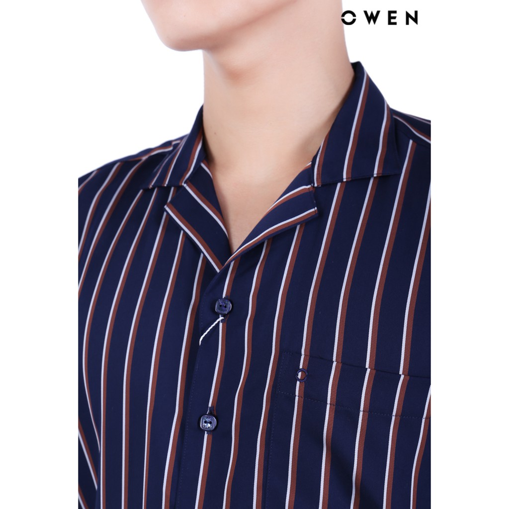 Áo sơ mi ngắn tay OWEN Relaxfit có túi - AE20714NT