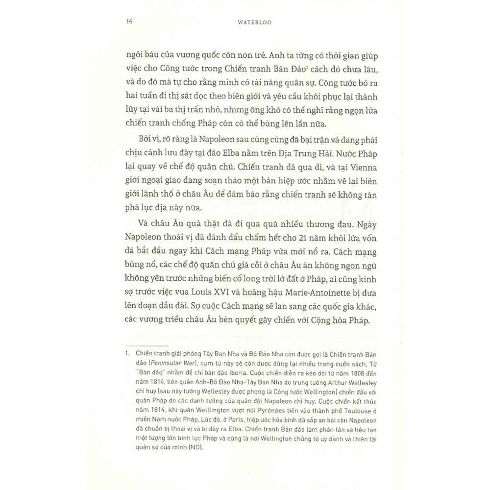 Sách - Waterloo - Lịch Sử Bốn Ngày, Ba Bên Và Ba Trận Đánh
