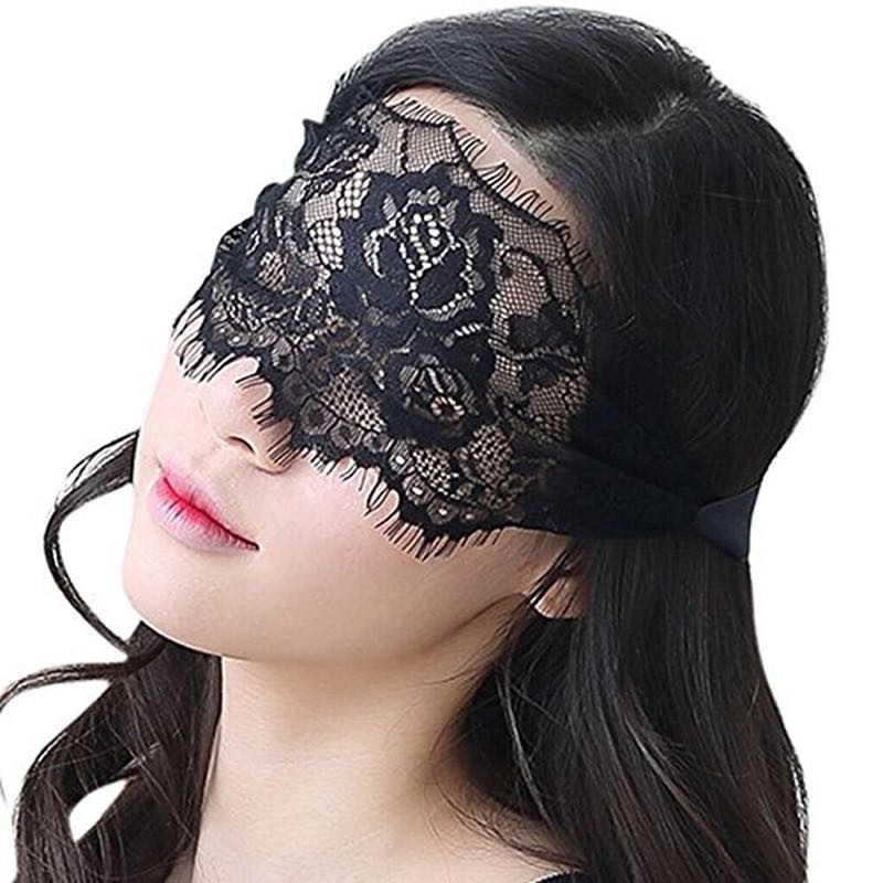 Bịt mắt ren - E001 (đen, trắng) - phụ kiện đồ ngủ cosplay