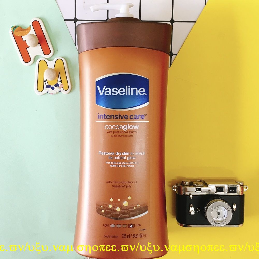 Sữa Dưỡng Thể 725ml Vaseline Làm Trắng, Sáng Và Mịn Da Và Giữ Ẩm Intensive Care Cocoa glow.