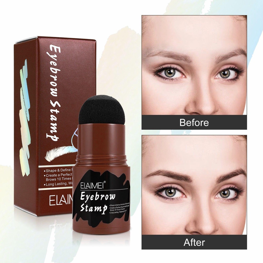 Bộ Con Dấu Trang Điểm Lông Mày Chống Nước Tiện Dụng