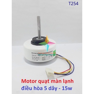 Motor quạt màn lạnh điều hòa 5 dây 220V-15W - Trục thẳng