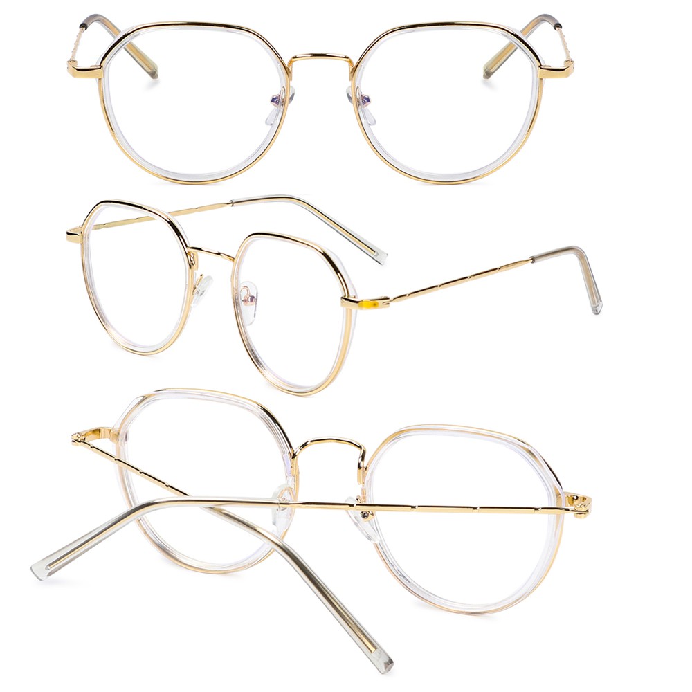 Mắt Kính Gọng Tròn Chống Bức Xạ Phong Cách Vintage Thời Trang