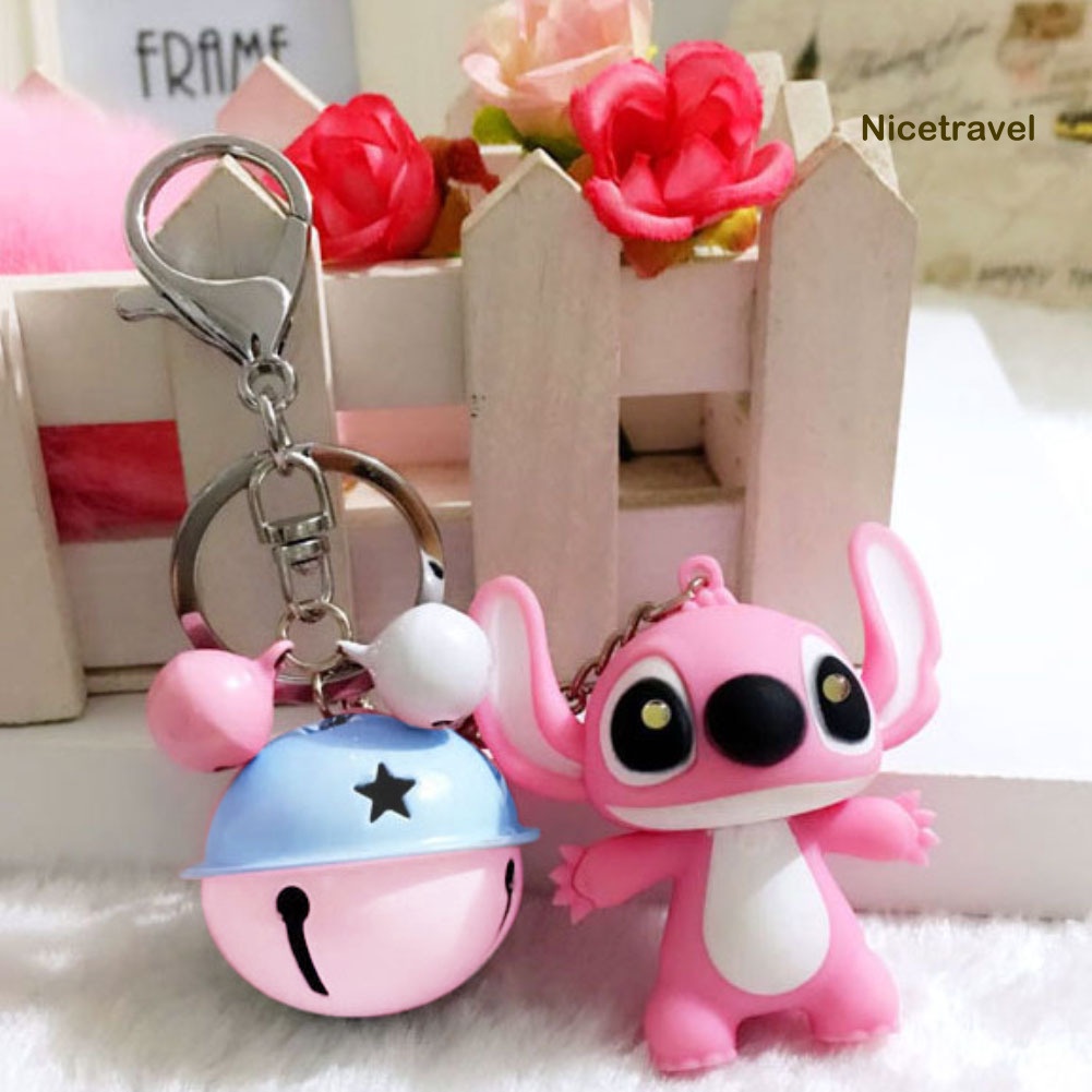 1 Móc Khóa Hình Stitch Có Đèn Led Dễ Thương