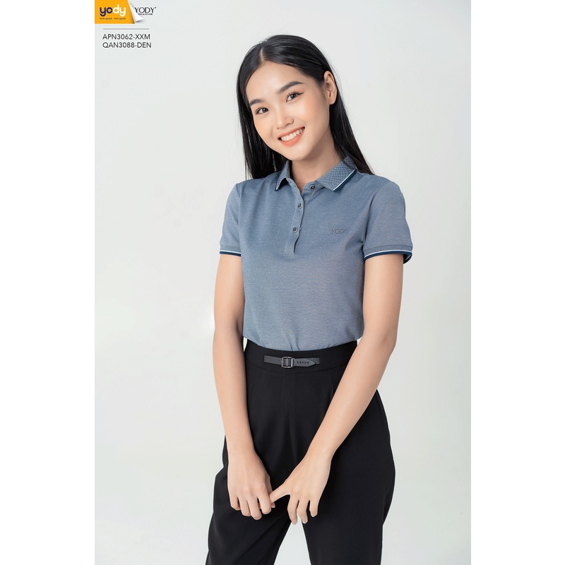 Áo polo nữ pique mắt chim YODY cao cấp chống tia UV kháng khuẩn - APN3062